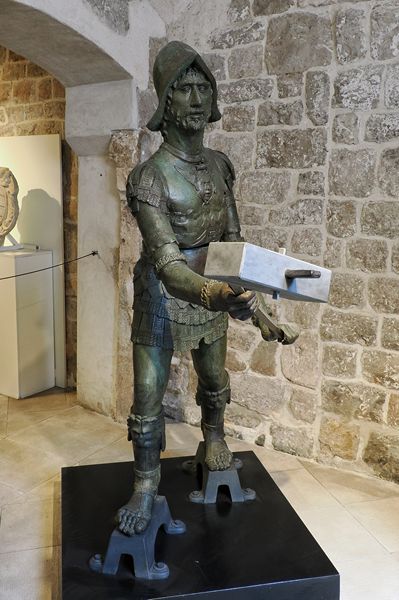 Bronzen beeld van klokkenluider, Dubrovnik